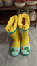 lemonkid儿童雨鞋高筒女童男孩防水防滑橡胶雨靴学生水鞋 黄色异次元 32 实拍图