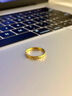中国黄金（CHINA GOLD）足金戒指女碎碎冰戒指黄金固口素圈指环七夕情人节礼物送女友老婆 碎碎冰戒指 圈号12 1g 实拍图