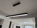 雷士（NVC）一字餐厅吊灯智能高显指吸顶吊灯现代简约长条餐桌灯灯饰灯具亦云 黑色53瓦1.2米全光谱1.4米以上 实拍图
