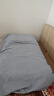 MUJI易干柔软被套套装 三件套藏青色格纹床垫罩式/小单人床用90x200cm 实拍图