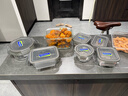 Glasslock钢化玻璃保鲜盒耐热烤箱适用饭盒密封储物保鲜便当盒6件套礼盒装 实拍图