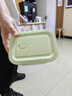 创得 耐热玻璃保鲜盒 微波炉饭盒上班族便当盒 加高三隔1020+700ml+包 实拍图