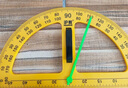 舜江 磁吸附量角器 带把手 数学教具 收纳袋装磁性量角器 实拍图