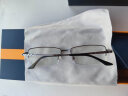 乐申（LASHION）近视眼镜框男士款商务半框钛架防蓝光蔡司视耐特可配度数变色眼睛 69010-银色 1.56防蓝光(0-400度) 实拍图