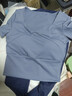 徽昂运动套装女瑜伽服套装跑步健身服速干衣胸垫t恤拼接短袖长裤蓝L 实拍图