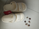 洁丽雅凉拖鞋女士夏季外穿防滑2024新款外出网红时尚沙滩厚底凉鞋女款夏 白色【巧克力熊6个】 39-40 （适合38-39码） 实拍图