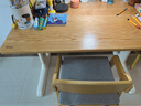 Aooboy日本高品质儿童学习桌写字桌可升降学生书桌家用大白桌实木电脑桌 原木色桌子 120*70cm 实拍图