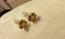 周大福 花月佳期四叶草黄金耳钉(工费220)约2.2g EOF1338 实拍图