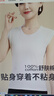 菊花牌中华老字号【100%棉】宽肩女士背心中老年内穿无袖汗布宽松背心 白色特白 L (170) 170/100 实拍图