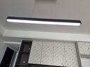 雷士（NVC）一字餐厅吊灯智能高显指吸顶吊灯现代简约长条餐桌灯灯饰灯具亦云 黑色53瓦1.2米全光谱1.4米以上 实拍图
