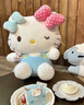 Hello Kitty三丽鸥毛绒玩具公仔布娃娃抱枕生日礼物 12寸坐姿KT-蝴蝶结款浅蓝 实拍图