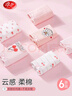 浪莎（LangSha）儿童内裤女童内裤中大童5A抑菌内裤宝宝青少年平角短裤6条装 130 实拍图