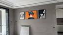宜巢 沙发背景墙装饰画客厅沙发后面挂画现代三联画免打孔 靓丽佳人 左右50*70中间100*70晶瓷/好打理 实拍图
