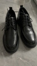 戈耐（GENAI）男士休闲皮鞋男生新郎结婚隐形内增高百搭潮商务鞋真皮透气男鞋子 黑色【真牛皮】6cm内增高 四季款 40 (250mm) 实拍图