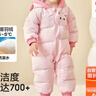 巴拉巴拉童装婴儿羽绒服连体衣2025宝宝冬装加厚哈衣爬服萌趣208425120214 实拍图
