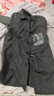 太平鸟男装毛呢大衣中长款男冬宽松外套休闲质感通勤 黑灰色 2XL 实拍图