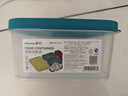茶花（CHAHUA）冰箱收纳保鲜盒塑料微波炉饭盒密封盒便携便当盒水果盒储物盒 1.3L蓝色 可微波可冷藏【食品级】 实拍图