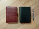 嘉然恒A6口袋本便携笔记本本子商务活页皮面笔记本子可拆卸搭扣记事本随手记会议记录本可定制 棕色 实拍图