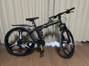 凤凰（Phoenix） 凤凰自行车可折叠山地车路虎男士成年人变速女式越野公路单车 三刀消黑/折叠双避震/全竞速轴承 26寸24速【参考：158-188cm】 实拍图