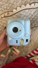富士（FUJIFILM）立拍立得mini12 mini11/7/9升级款 相纸一次成像相机拍照生日礼物 Mini12 绣球蓝（现货） 官方标配+Ins风相框+相册+水晶壳 实拍图