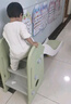 哈比树 儿童室内宝宝滑滑梯幼儿园多功能加长折叠滑梯篮框玩具豆蔻绿 实拍图
