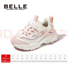 百丽（BeLLE）童鞋儿童运动鞋春秋女童跑步鞋老爹鞋时尚休闲鞋 米粉色34 实拍图