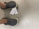 卡骆驰（CROCS）洞洞鞋贝雅卡骆班轻便耐磨一脚蹬休闲鞋|205089 石板灰/青柠绿-0GX 36 /37(220mm) 实拍图