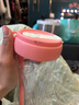水杯2025女夏天高颜值吸管便携夏日耐高温女生喝水杯子 少女粉 600ml 实拍图