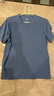 京东京造【10A抗菌】t恤男短袖t恤秋季女款白小T打底衫 薄雾蓝 XXXL 实拍图