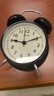 汉时（Hense）简约机械打铃闹钟高中学生专用起床神器强力叫醒声音大儿童卧室宿舍闹表桌面时钟小台钟 HA70黑色 实拍图