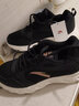安踏女鞋运动鞋女春冬新款网面跑步鞋软底皮面保暖防水休闲鞋黑色女鞋 （春季皮网结合）黑/玫瑰金-6 39 (8) 实拍图