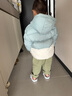 巴拉巴拉童装婴儿羽绒服男童冬季女童短款外套儿童宝宝萌 粉绿40345 110 充绒量92g 实拍图