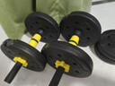 华亚（HUAYA） 哑铃男士杠铃套装可调节环保包胶手铃亚玲家用运动锻炼健身器材 一副两只总重10kg两用款【青少年】 实拍图