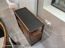 源氏木语实木沙发边柜岩板侧边几北欧小户型客厅角几可移动窄边桌 实拍图