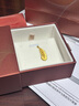 周生生 羽毛黄金吊坠爱情密语足金丘比特之羽不含项链 86820P计价 2.07克(含工费130元) 实拍图