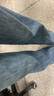 真维斯（Jeanswest）复古蓝阔腿牛仔裤女款秋冬新款高腰垂感直筒宽松小个子拖地裤子女 复古蓝长裤 S 实拍图