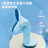 得力（deli）坐姿矫正器舒适软硅胶学生写作姿势纠正器 近视低头驼背纠正姿势夹桌生日开学礼物蓝 实拍图