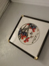 摆福百利刺绣画客厅挂画苏绣新中式装饰画高档背景墙玄关卧室茶室餐厅挂画 【圆角黑框】岁岁平安-50*50cm 实拍图