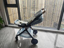 elittile逸乐途 婴儿车0-3岁用折叠可坐可躺可转向 EMU高景观双向婴儿推车 EMU-品月花青【全篷】 实拍图