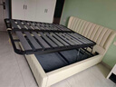 冬熊床 现代简约真皮储物高箱床多功能双人主卧婚床意式轻奢软包大床 头层牛皮/静音松木排骨架 1800mm*2000mm  平移储物结构 实拍图