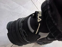 FILA 斐乐TREK老爹鞋男鞋新款休闲鞋时尚复古运动鞋跑鞋 F12M211129FCB-鱼子灰/黑 42.5 实拍图