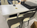 迈纺意式极简可伸缩岛台一体餐桌家用大平层多功能中岛台木纹岩板餐桌 伸缩岛台+餐椅*4 白色岩板【现货秒发】 2.0-2.5m【氛围灯+实木多层板+十年质保】 实拍图