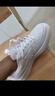 特步板鞋女鞋空军一号小白鞋简约休闲鞋男革面厚底增高情侣百搭运动鞋 新白色-【男款】 42 实拍图