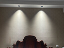 雷士（NVC）LED射灯客厅过道背景嵌入式洗墙小山丘铝材7瓦三色黑杯【莲华】 实拍图
