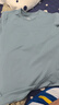 京东京造t恤男短袖男士t恤夏季衣服男装白小T男女苏超定制雾蓝色XL 实拍图