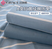 洁丽雅A类抗菌100%纯棉床单单件学生宿舍床罩 120*230cm 条纹兰 实拍图