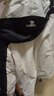 骆驼（CAMEL）三防冲锋衣户外登山服防水防风防污三合一保暖时尚运动外套 A9W114120-1X，暖白/幻影黑，女 M 实拍图