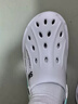 反季清仓洞洞鞋男款防滑踩屎感软底包头拖鞋户外运动开车沙滩凉鞋 白兰 44 【建议拍大一码】 实拍图