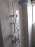 九牧王世家全铜淋浴花洒套装家用卫浴室淋雨恒温数显增压喷头莲蓬卫生间花洒 银色-促销四档圆喷【送置物架】 实拍图