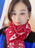 Calznklien【礼盒装】红色围巾女2025冬季新款针织围脖保暖生日礼物送女生 【雪花圣诞树】高级感礼盒装 实拍图